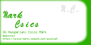 mark csics business card